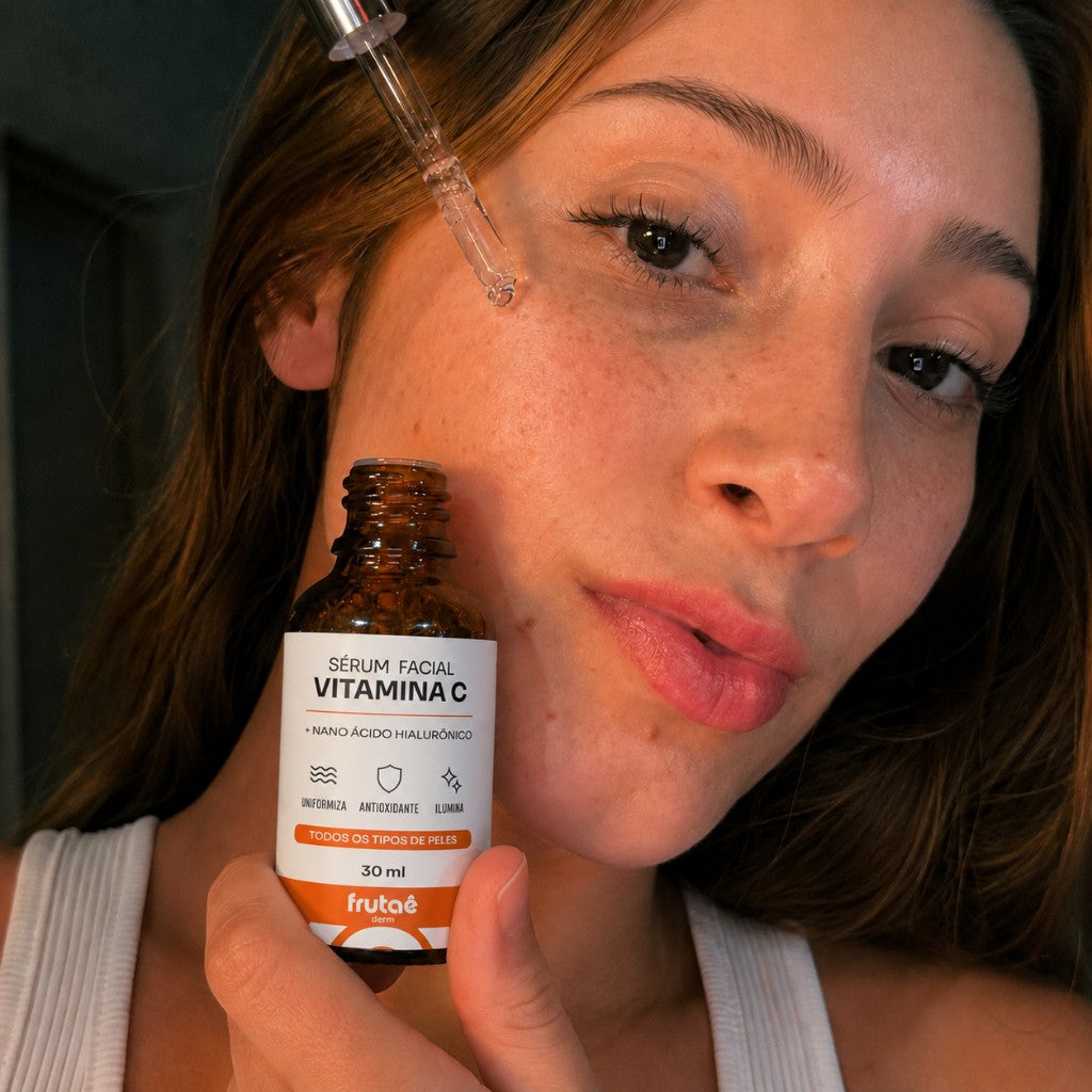 Sérum Anti-idade Vitamina C + Ácido Hialurônico